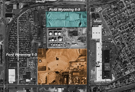 Ford-Wyoming Drive In Dearborn - Aerial